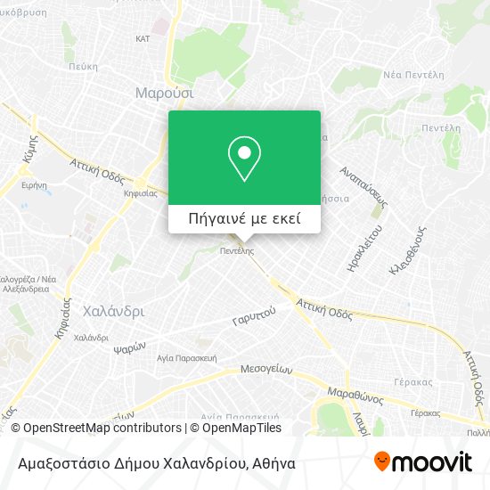 Αμαξοστάσιο Δήμου Χαλανδρίου χάρτης
