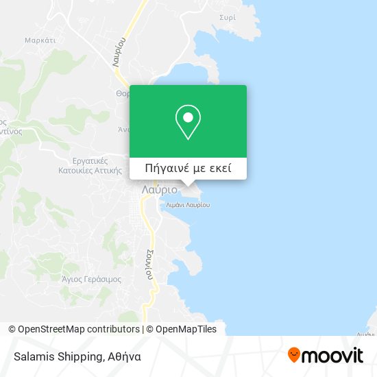 Salamis Shipping χάρτης