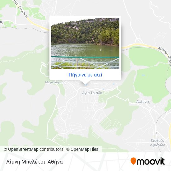 Λίμνη Μπελέτσι χάρτης