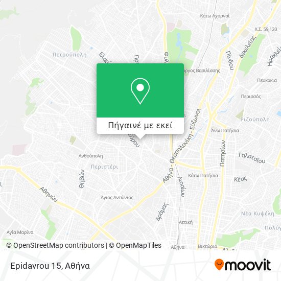 Epidavrou 15 χάρτης