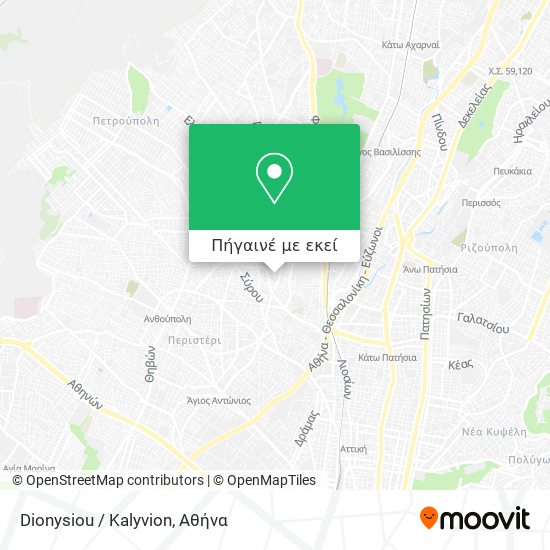 Dionysiou / Kalyvion χάρτης