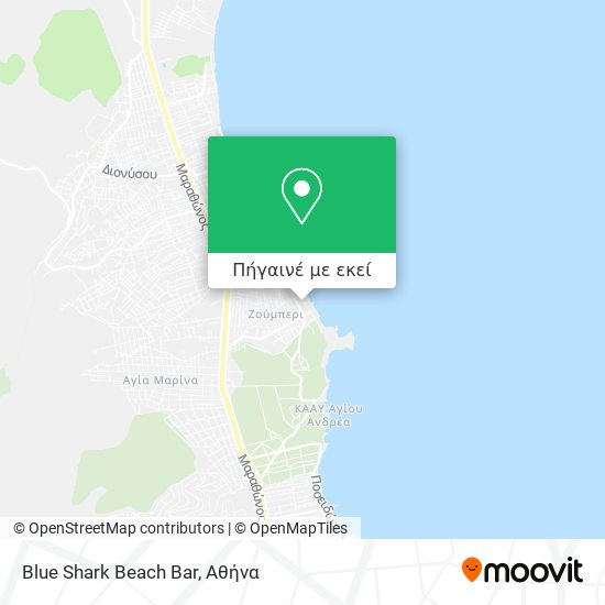 Blue Shark Beach Bar χάρτης