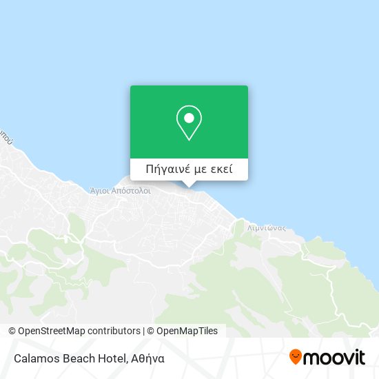 Calamos Beach Hotel χάρτης