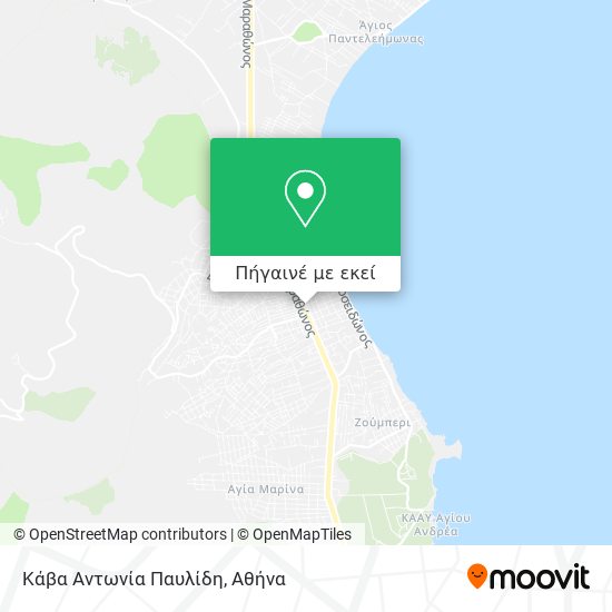 Κάβα Αντωνία Παυλίδη χάρτης