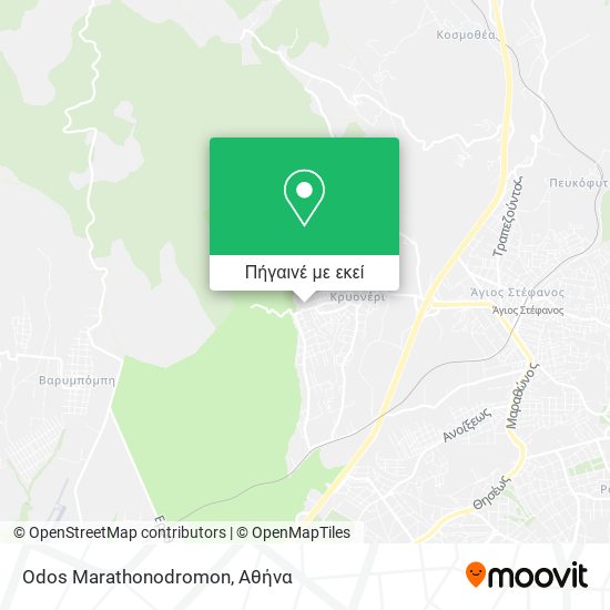 Odos Marathonodromon χάρτης