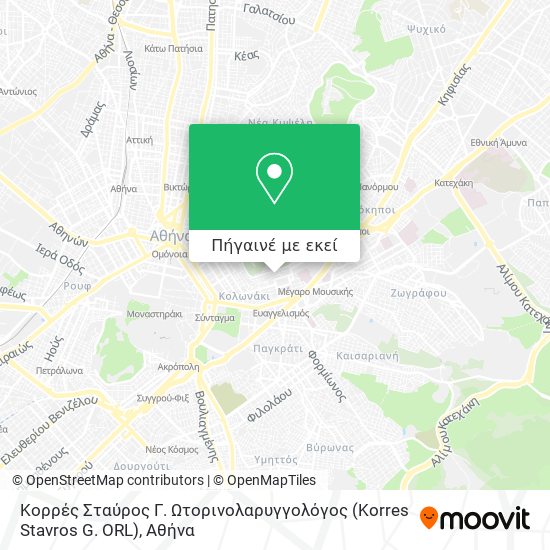 Κορρές Σταύρος Γ. Ωτορινολαρυγγολόγος (Korres Stavros G. ORL) χάρτης