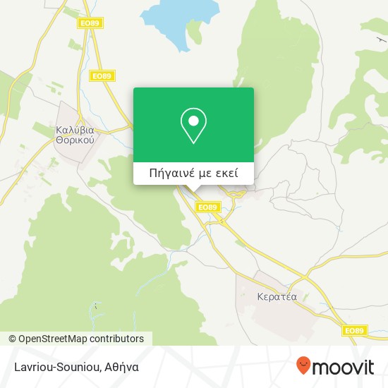Lavriou-Souniou χάρτης