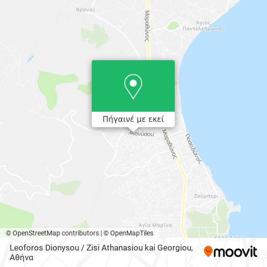Leoforos Dionysou / Zisi Athanasiou kai Georgiou χάρτης
