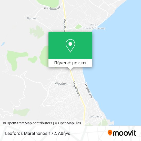 Leoforos Marathonos 172 χάρτης
