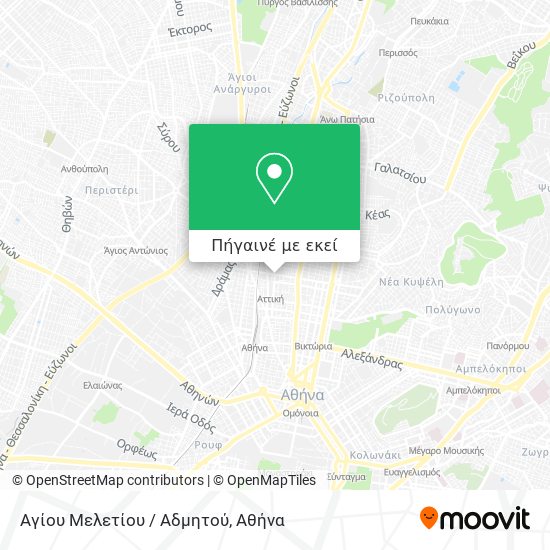 Αγίου Μελετίου / Αδμητού χάρτης