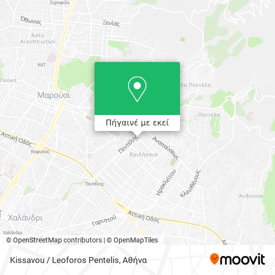 Kissavou / Leoforos Pentelis χάρτης