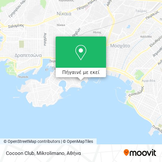 Cocoon Club, Mikrolimano χάρτης
