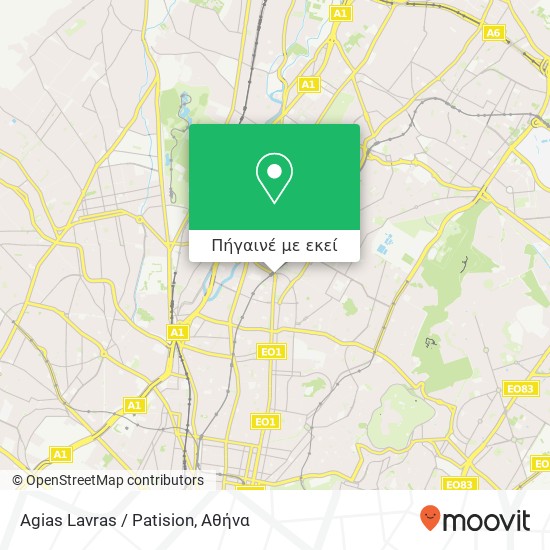 Agias Lavras / Patision χάρτης