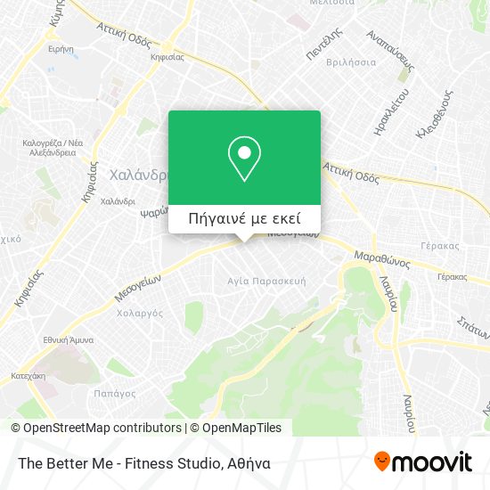 The Better Me - Fitness Studio χάρτης