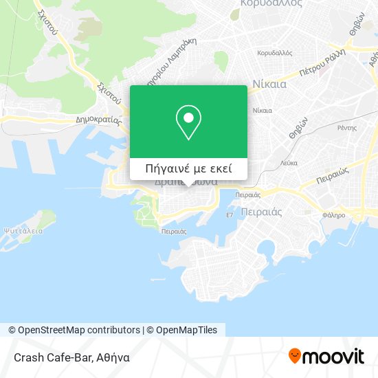 Crash Cafe-Bar χάρτης