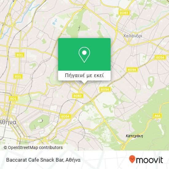 Baccarat Cafe Snack Bar χάρτης