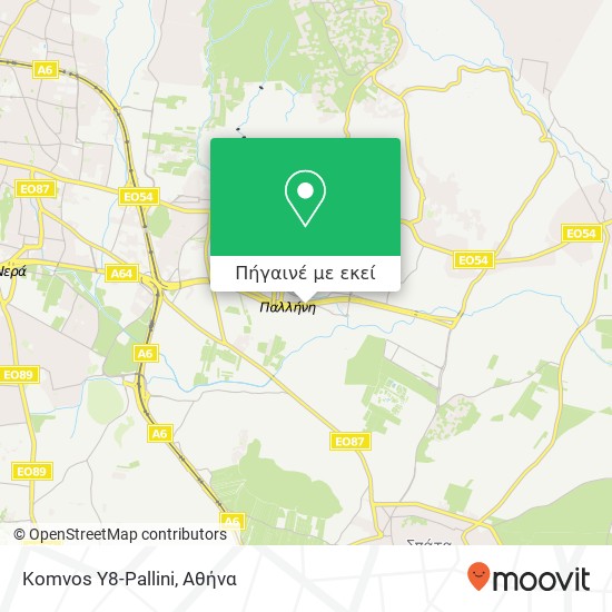 Komvos Y8-Pallini χάρτης