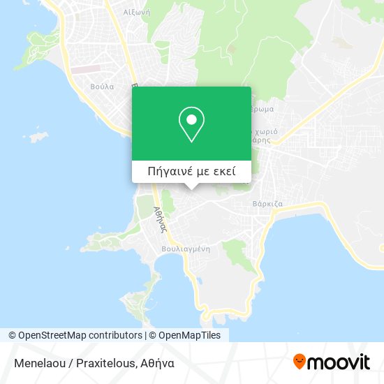Menelaou / Praxitelous χάρτης