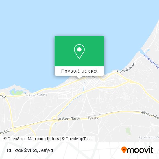 Τα Τσακώνικα χάρτης