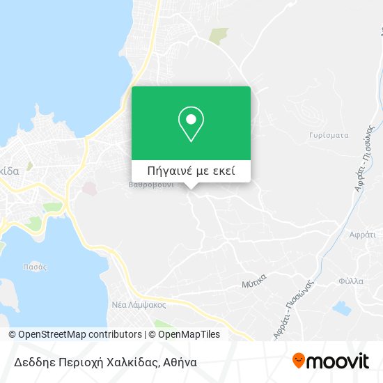 Δεδδηε Περιοχή Χαλκίδας χάρτης