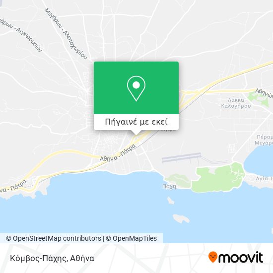 Κόμβος-Πάχης χάρτης