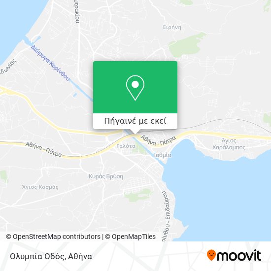 Ολυμπία Οδός χάρτης