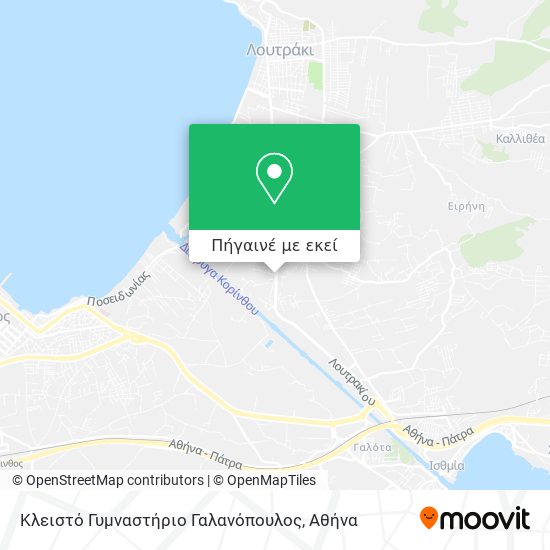 Κλειστό Γυμναστήριο Γαλανόπουλος χάρτης