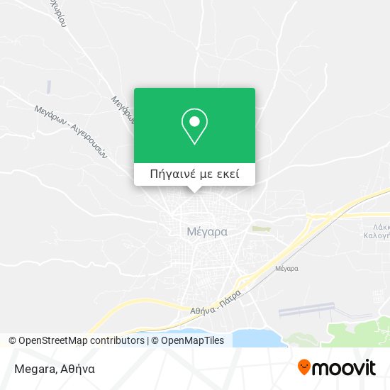 Megara χάρτης