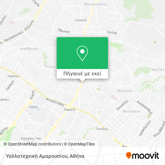 Υαλλοτεχνική Αμαρουσίου χάρτης