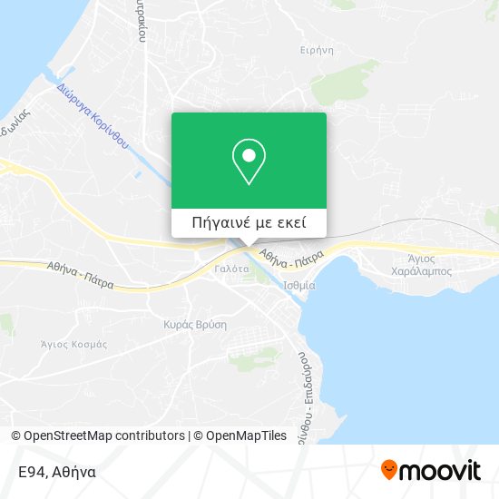 Ε94 χάρτης