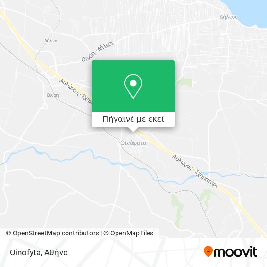 Oinofyta χάρτης