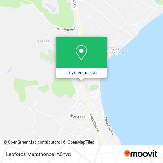 Leoforos Marathonos χάρτης