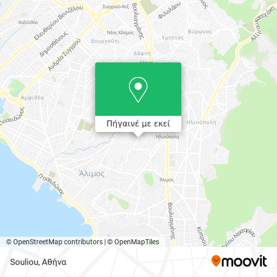 Souliou χάρτης