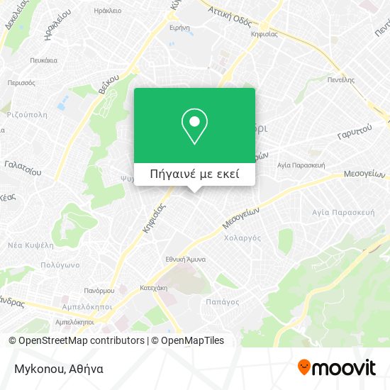 Mykonou χάρτης