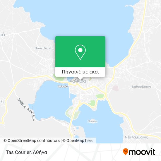 Tas Courier χάρτης
