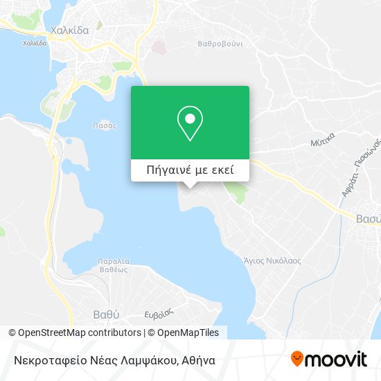 Νεκροταφείο Νέας Λαμψάκου χάρτης