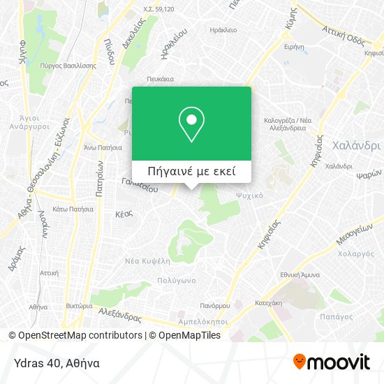 Ydras 40 χάρτης