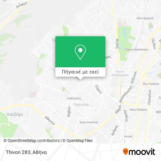 Thivon 283 χάρτης