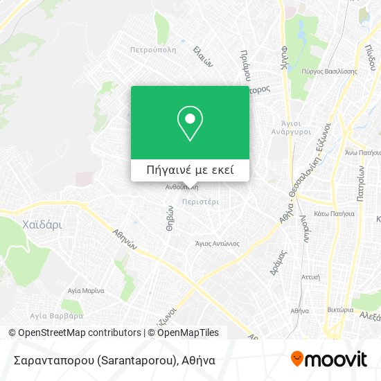 Σαρανταπορου (Sarantaporou) χάρτης