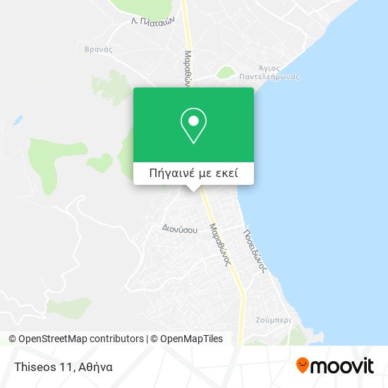 Thiseos 11 χάρτης