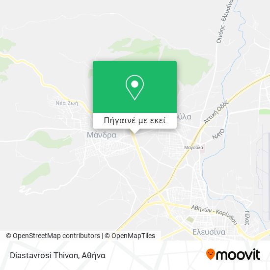 Diastavrosi Thivon χάρτης