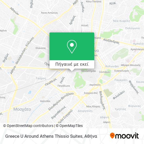 Greece U Around Athens Thissio Suites χάρτης