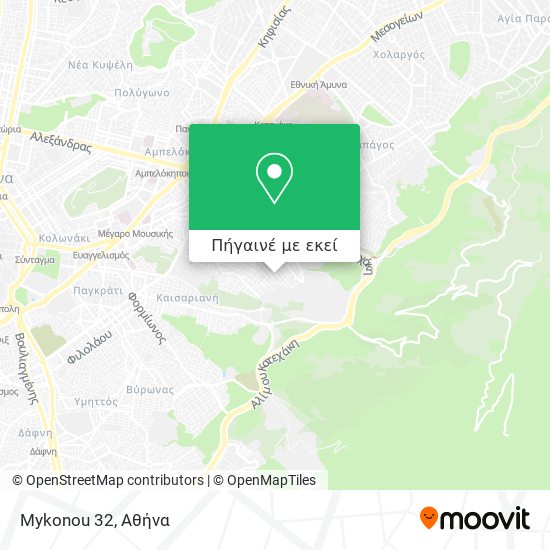 Mykonou 32 χάρτης