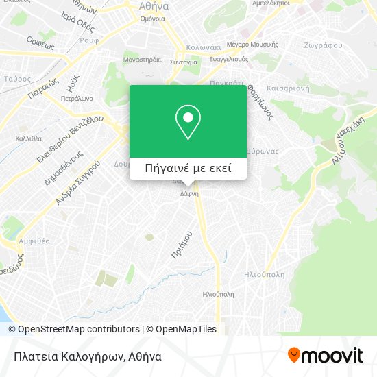 Πλατεία Καλογήρων χάρτης