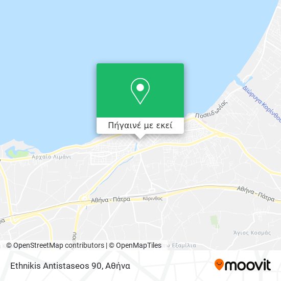 Ethnikis Antistaseos 90 χάρτης