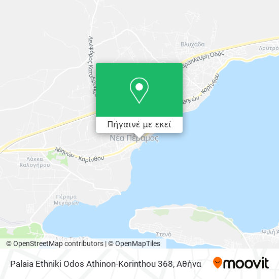 Palaia Ethniki Odos Athinon-Korinthou 368 χάρτης