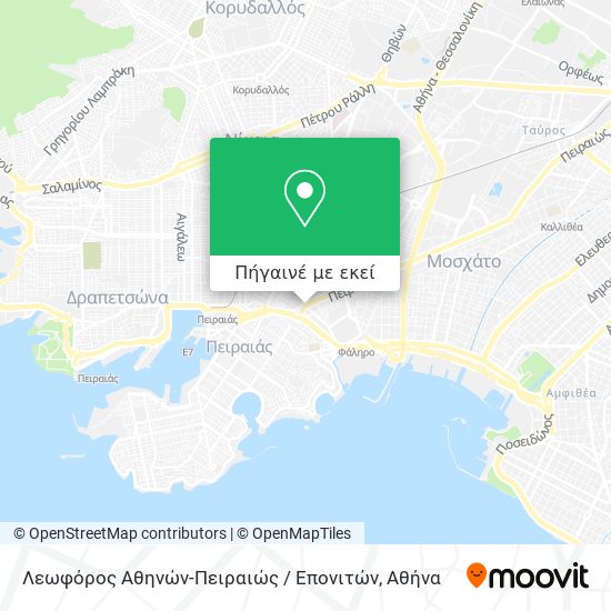 Λεωφόρος Αθηνών-Πειραιώς / Επονιτών χάρτης