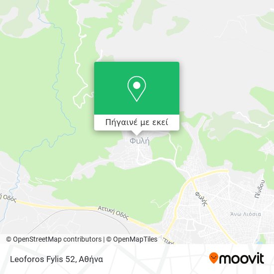 Leoforos Fylis 52 χάρτης