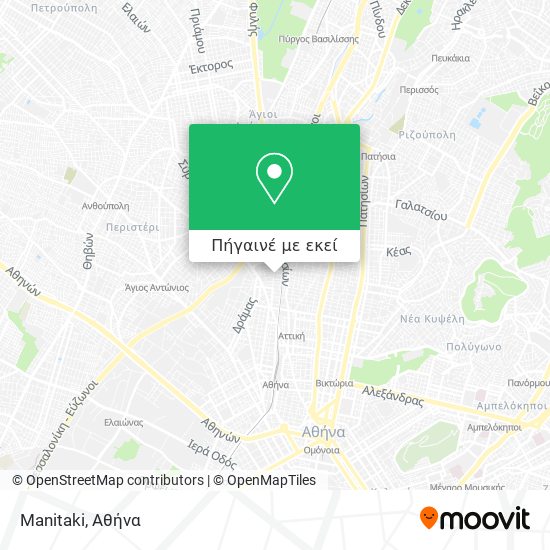Manitaki χάρτης