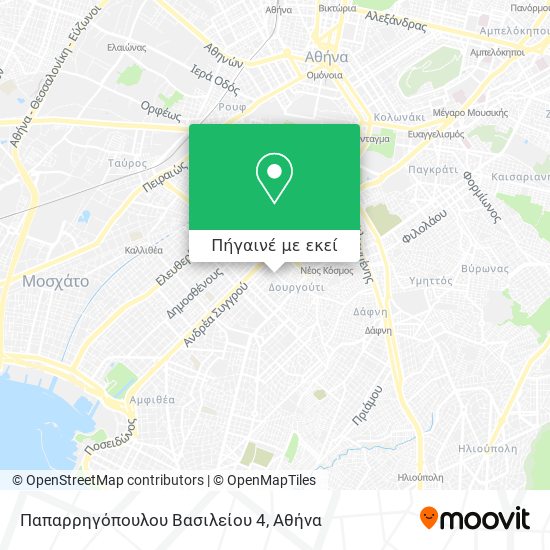 Παπαρρηγόπουλου Βασιλείου 4 χάρτης